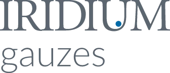 Iridium gauzes Szary napis Iridium gauzes